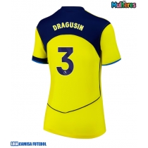 Camisa de Futebol Tottenham Hotspur Radu Dragusin #3 Equipamento Alternativo Mulheres 2025-26 Manga Curta